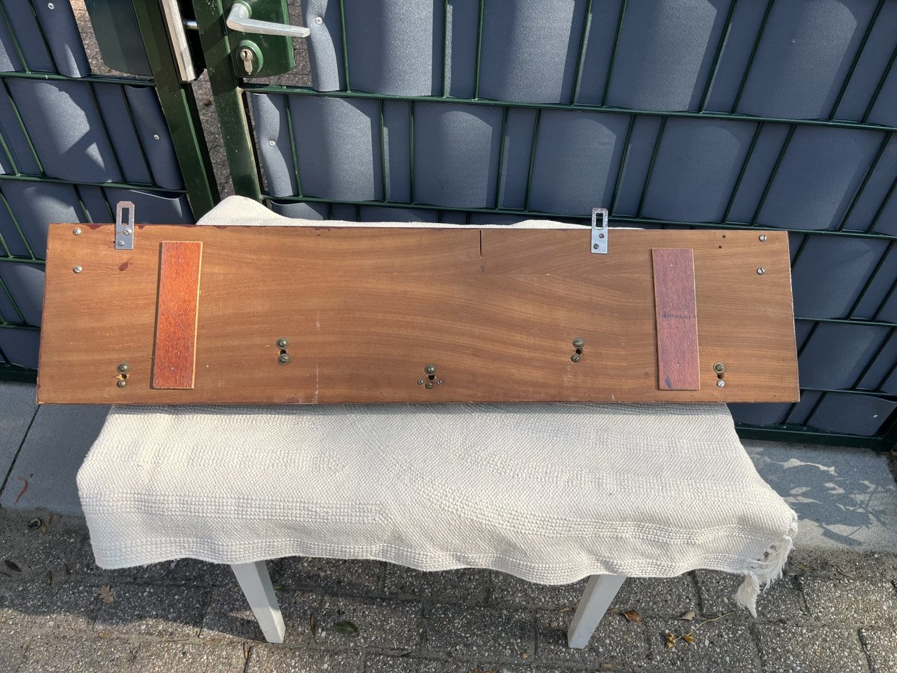 Vintage kapstok met echte hoorns