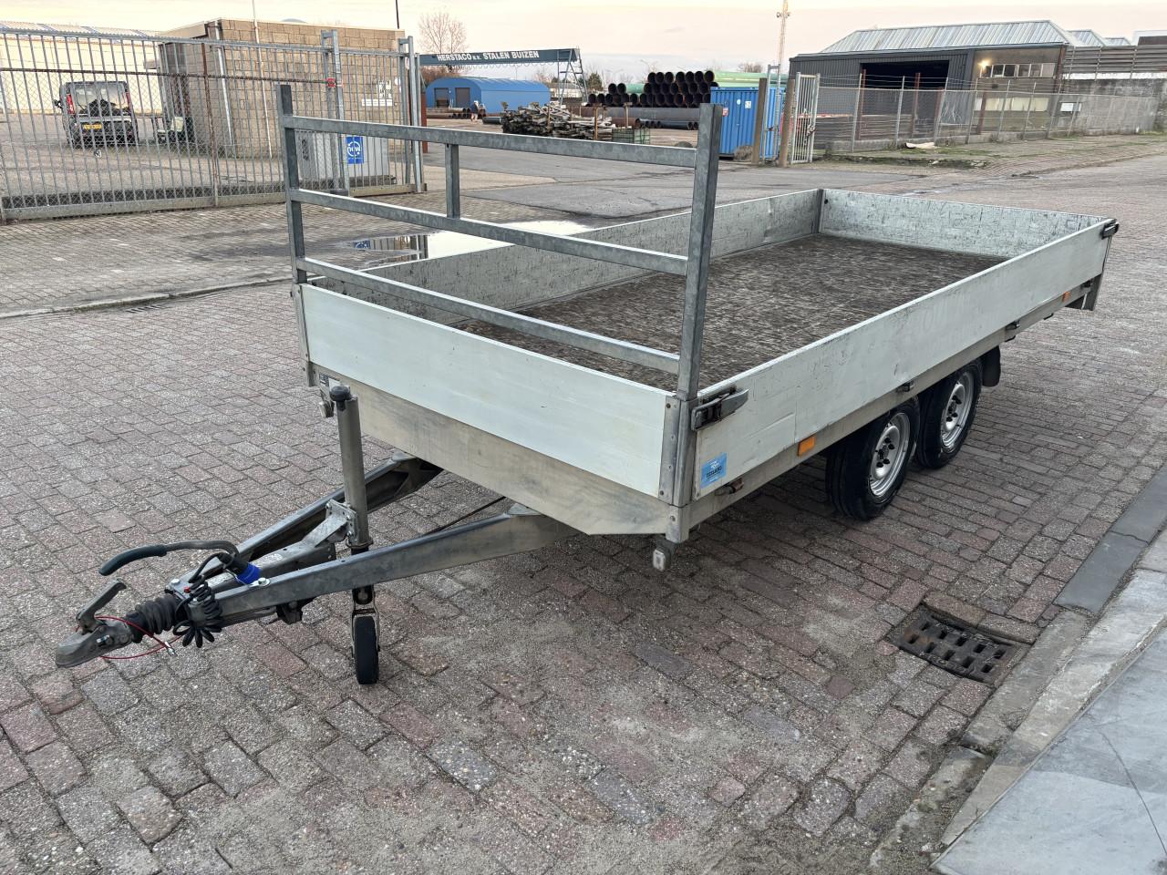 Hapert plateauwagen tandemasser 400x180cm 2000kg met onderhoudsbeurt