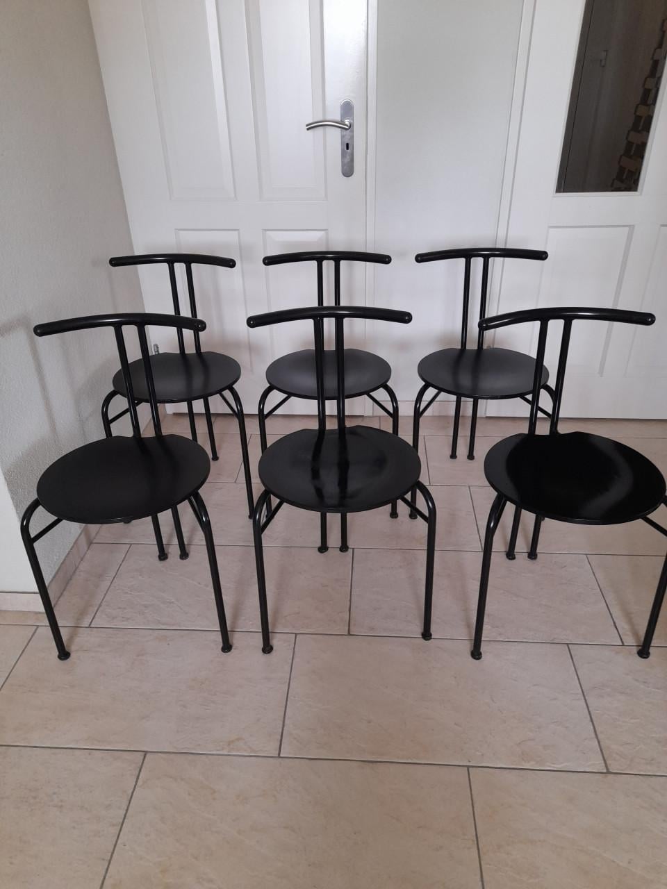 6 x Vintage postmoderne Italiaanse stoel jaren 80 (in goede staat )