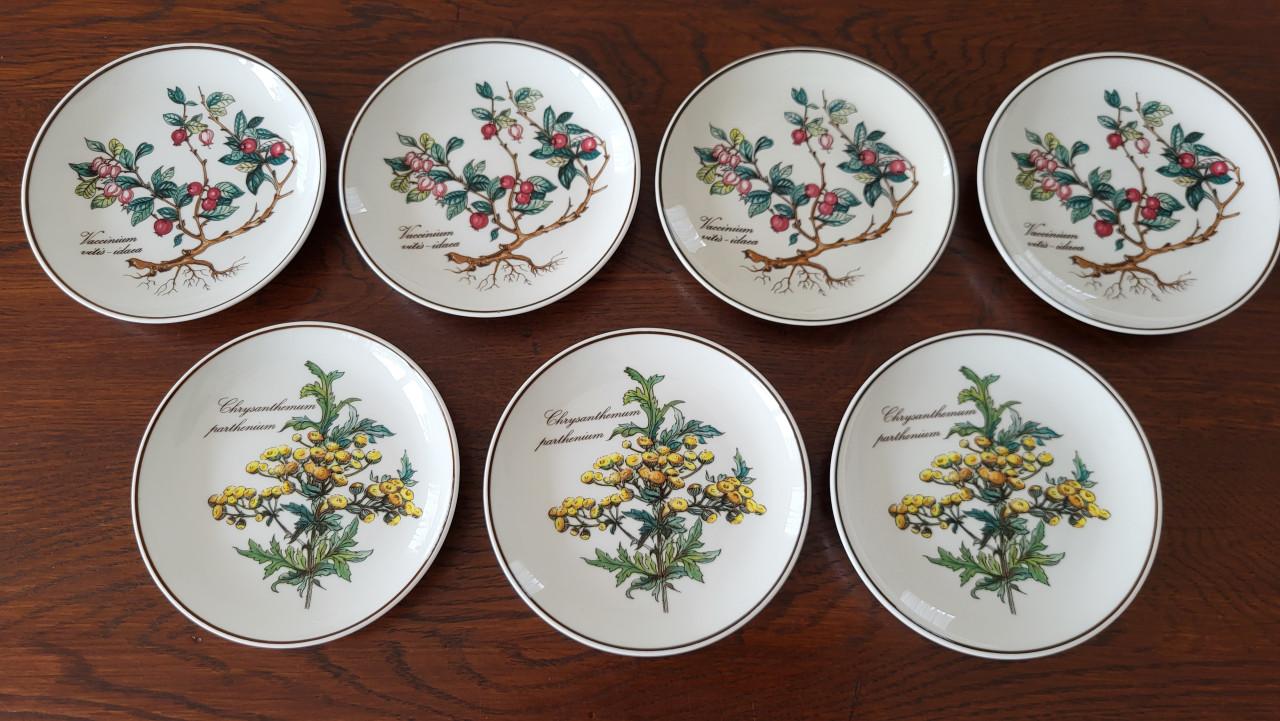 Set v 7 Villeroy & Boch Botanica petit four bordjes - NIEUW