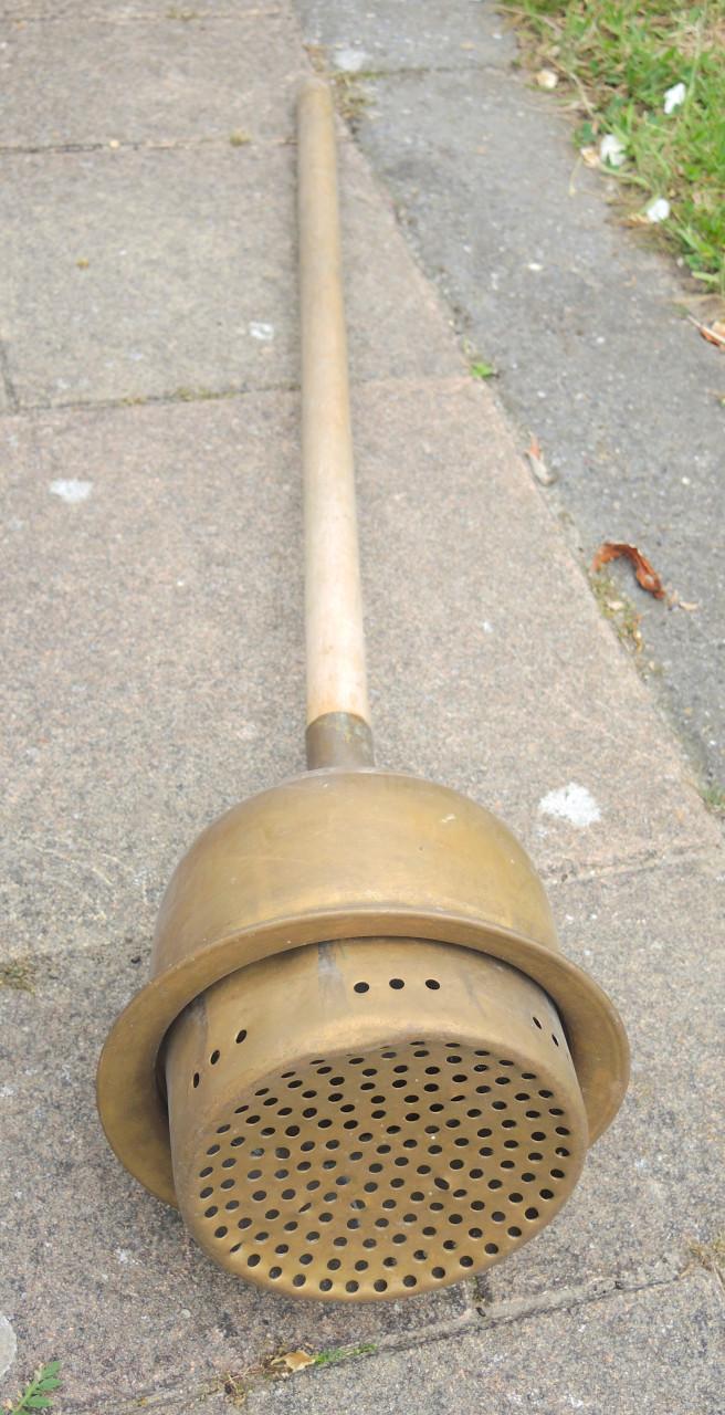 Ouderwetse koperen wasstamper / wasklok - Wasch Rasch