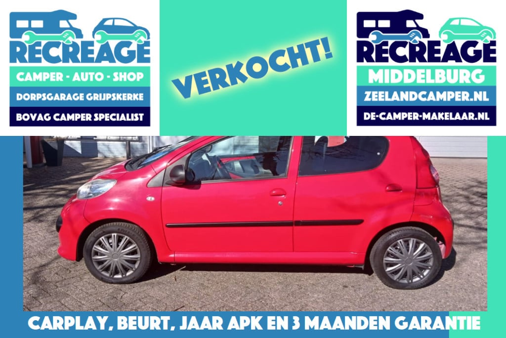Peugeot 107 xs 1.0 | met carplay radio! 3 maanden garantie, jaar apk, aflev