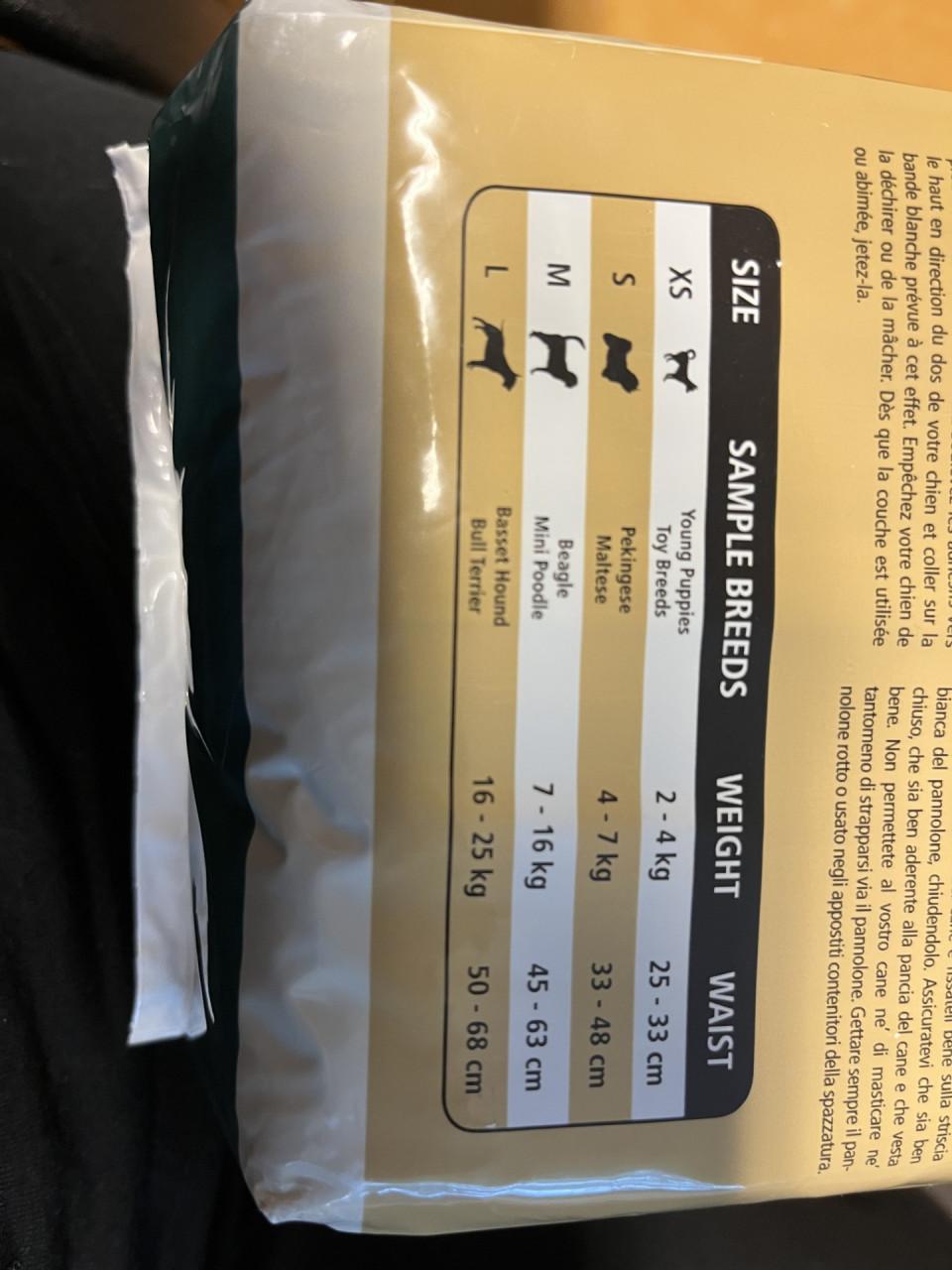 4 pakken hondenluiers maat L