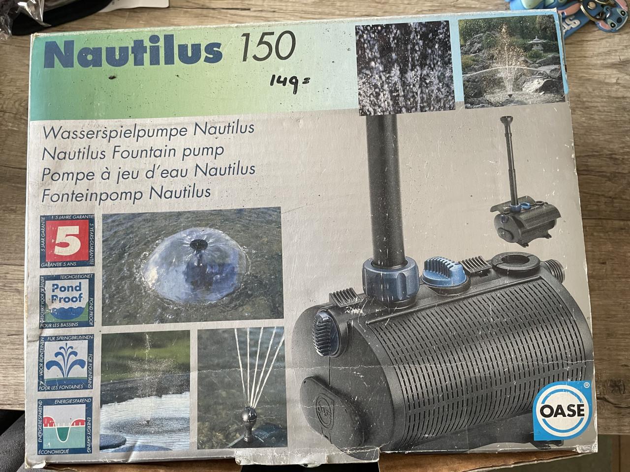Te koop nieuwe fonteinpomp Nautilus 150