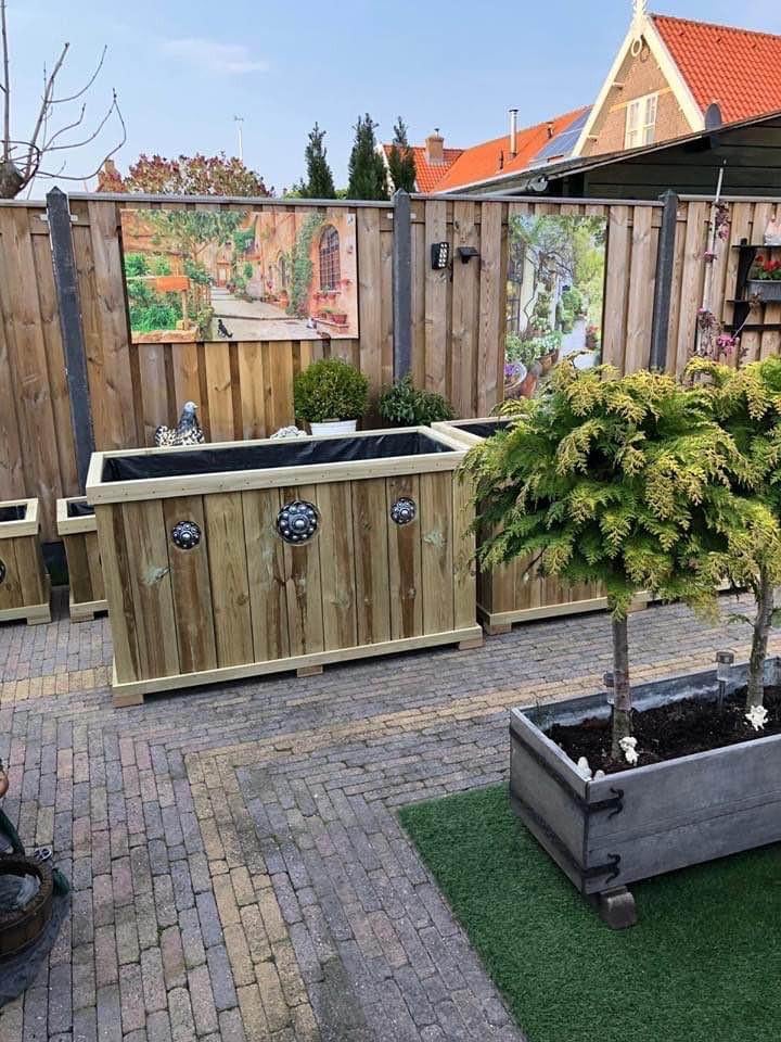 Zeeuwse knop bloembakken projecten ter inspiraties L150 x B70 x H85