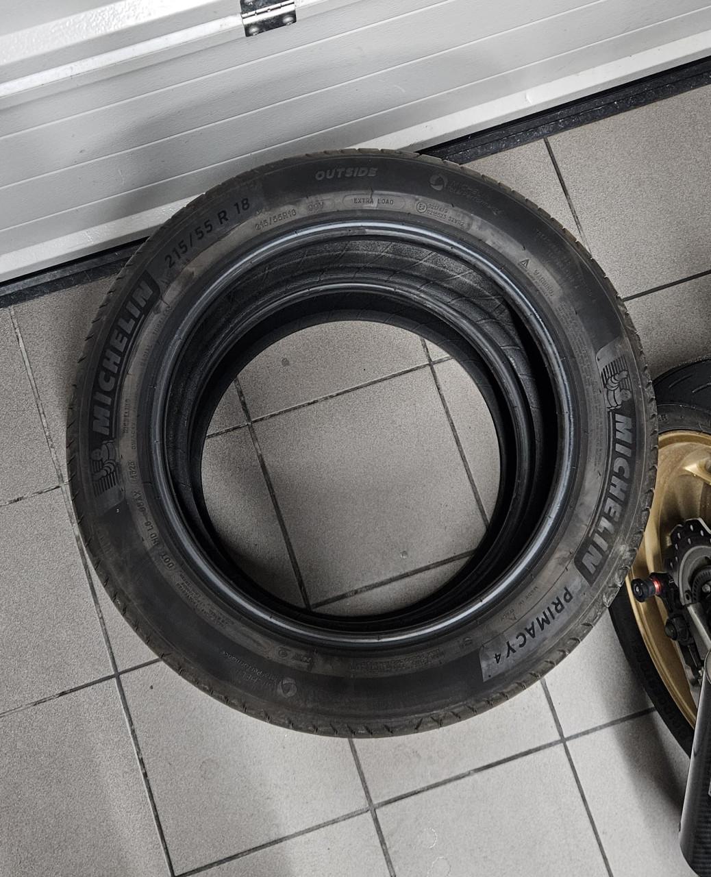 2x michelin primacy 4  215x55xR18 met 7 mm profiel!