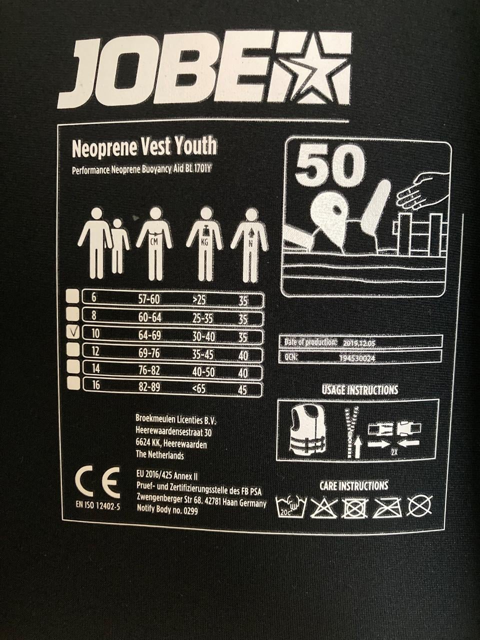 Zwemvest Jobe