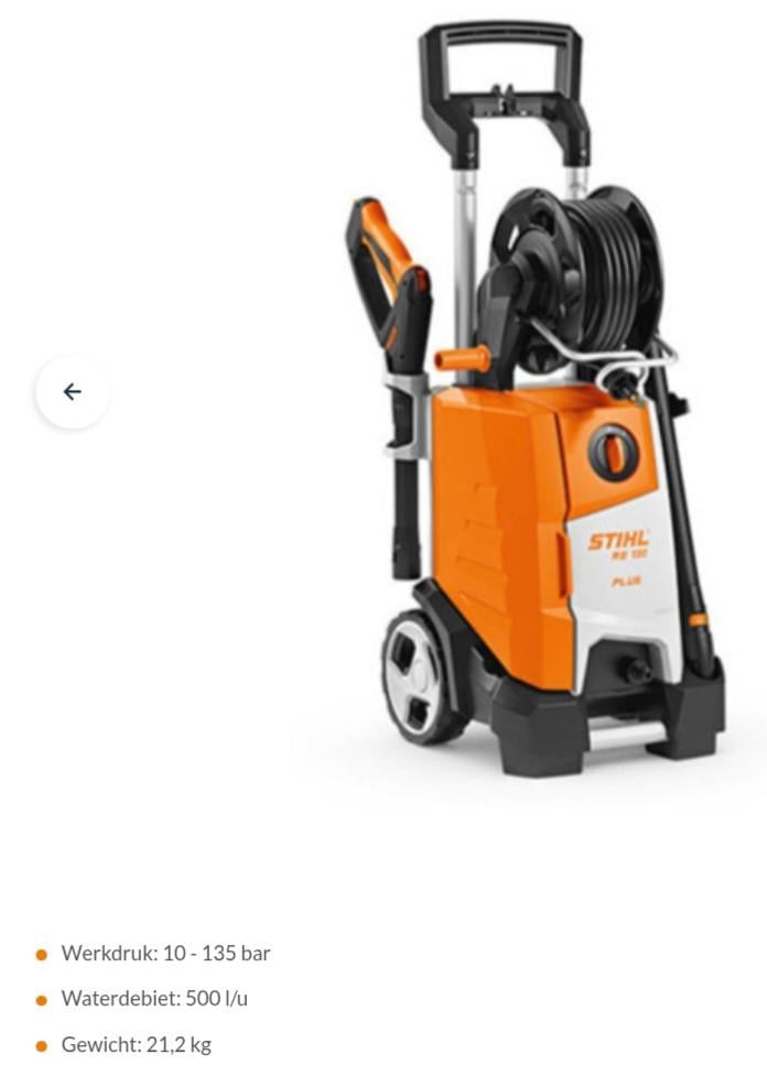 Stihl hogedrukreiniger RE 130 plus