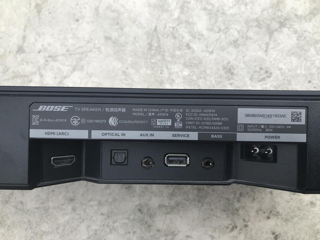 Bose soundbar
