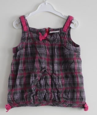 Jurkje grijs roze maat 80