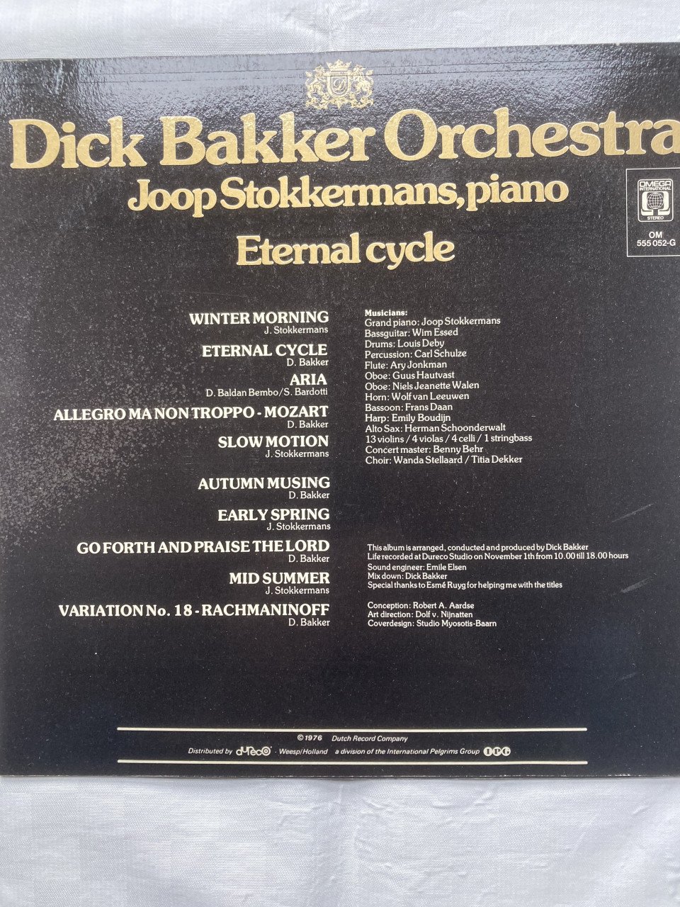 Lp Dick Bakker Orchestra Eternal Cycle OM 555 052-G 1976