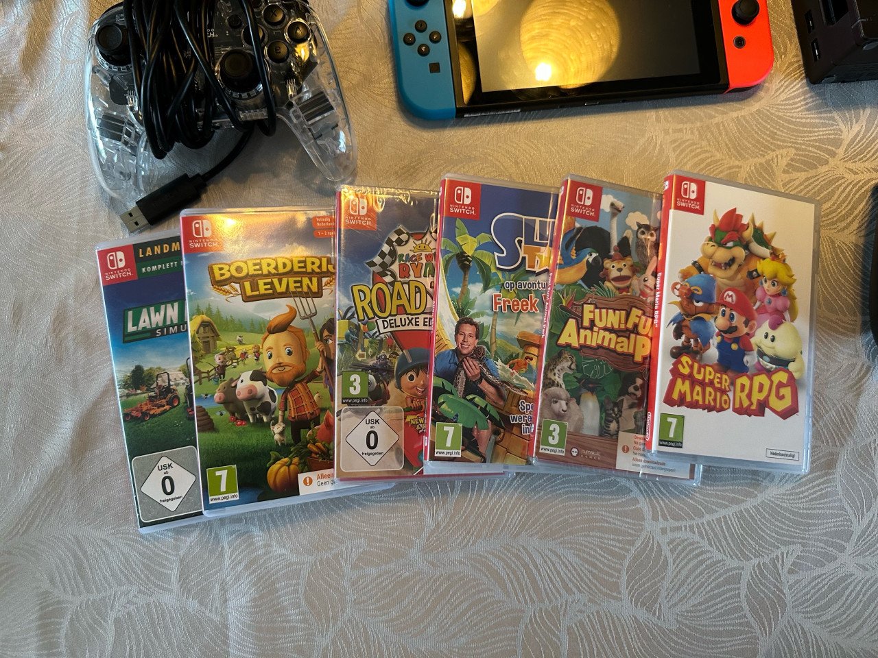 Nintendo Switch met 6 Spellen en veel extra’s