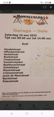 Rommelmarkt, rommelroute,  garage sale