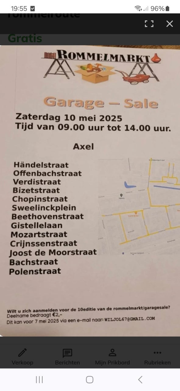 Rommelmarkt, rommelroute,  garage sale