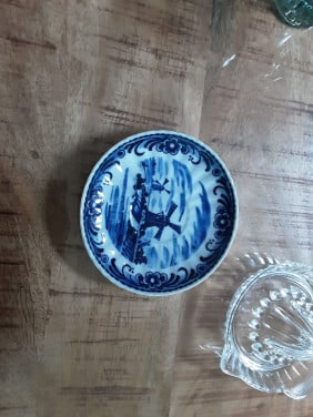 Delfsblouw klein bordje