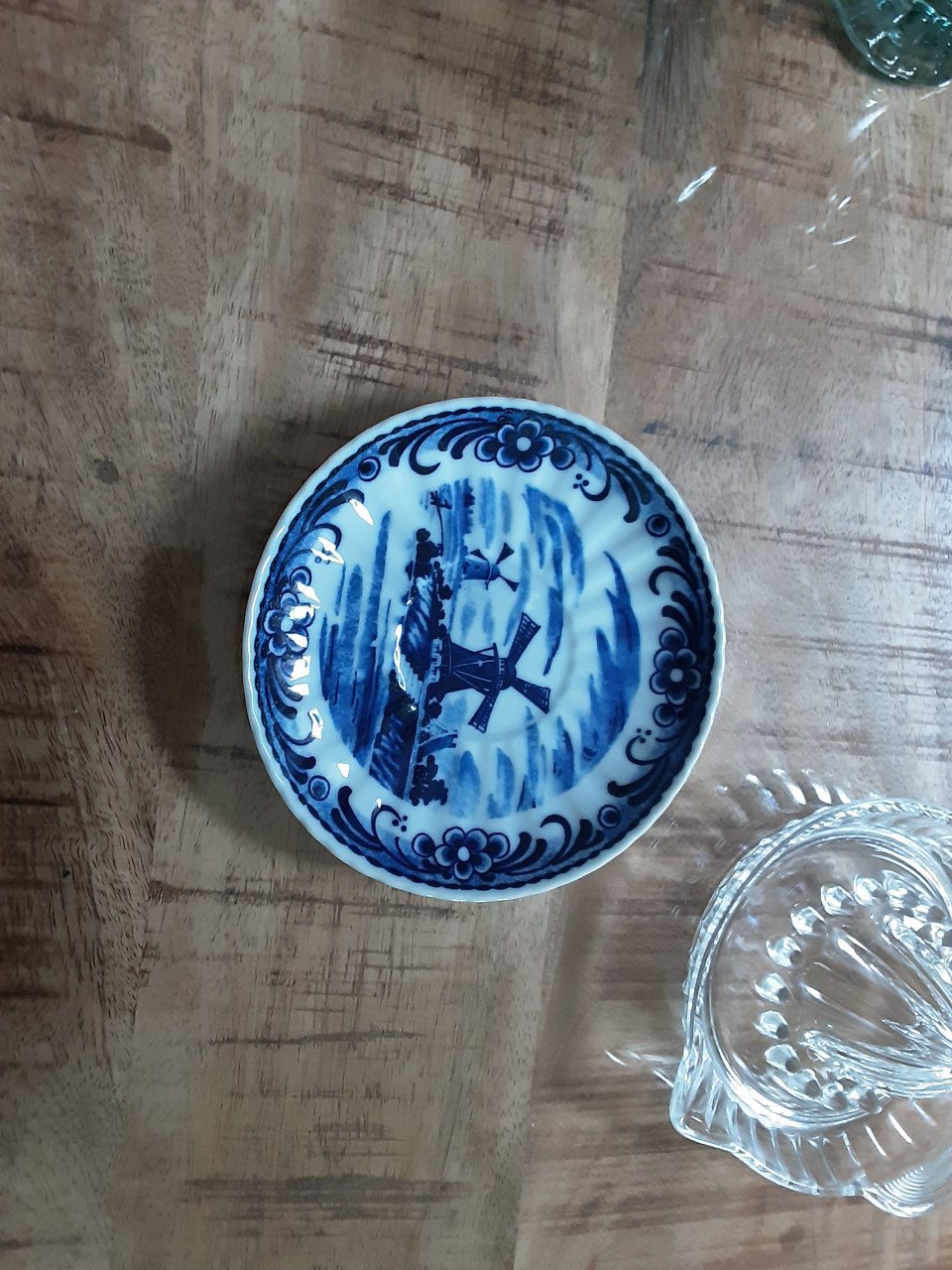 Delfsblouw klein bordje
