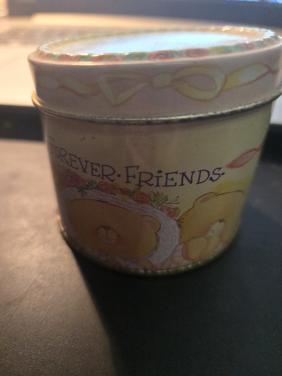 Vintage Forever Friends blik uit 1994  H5 cm Ø 7cm
