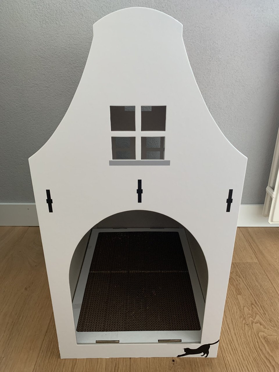 Petsdam het Dorpshuisje - kattenhuis - wit - nieuw