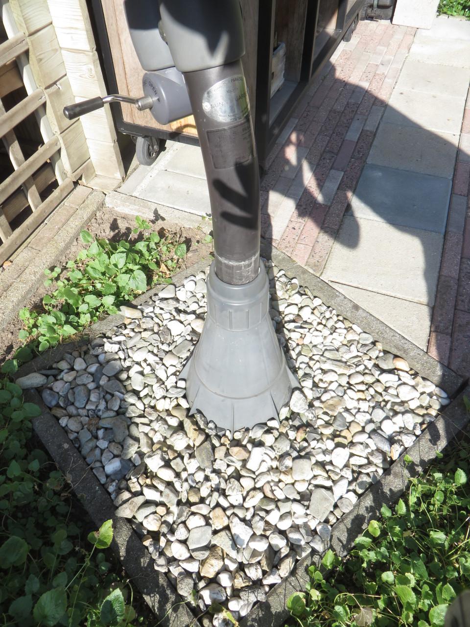 Parasol dia 340 cm. Merk Easy Sun