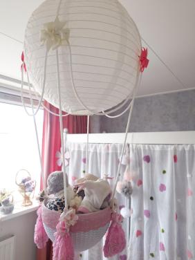 Hanglamp luchtballon meisjeskamer handgemaakt