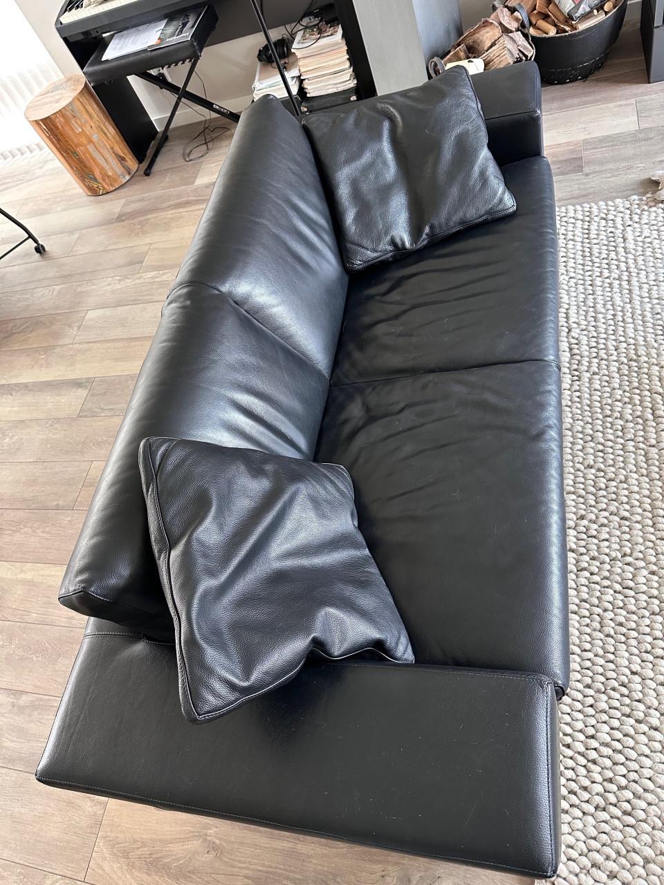 Pode / Leolux bankstel zwart leer