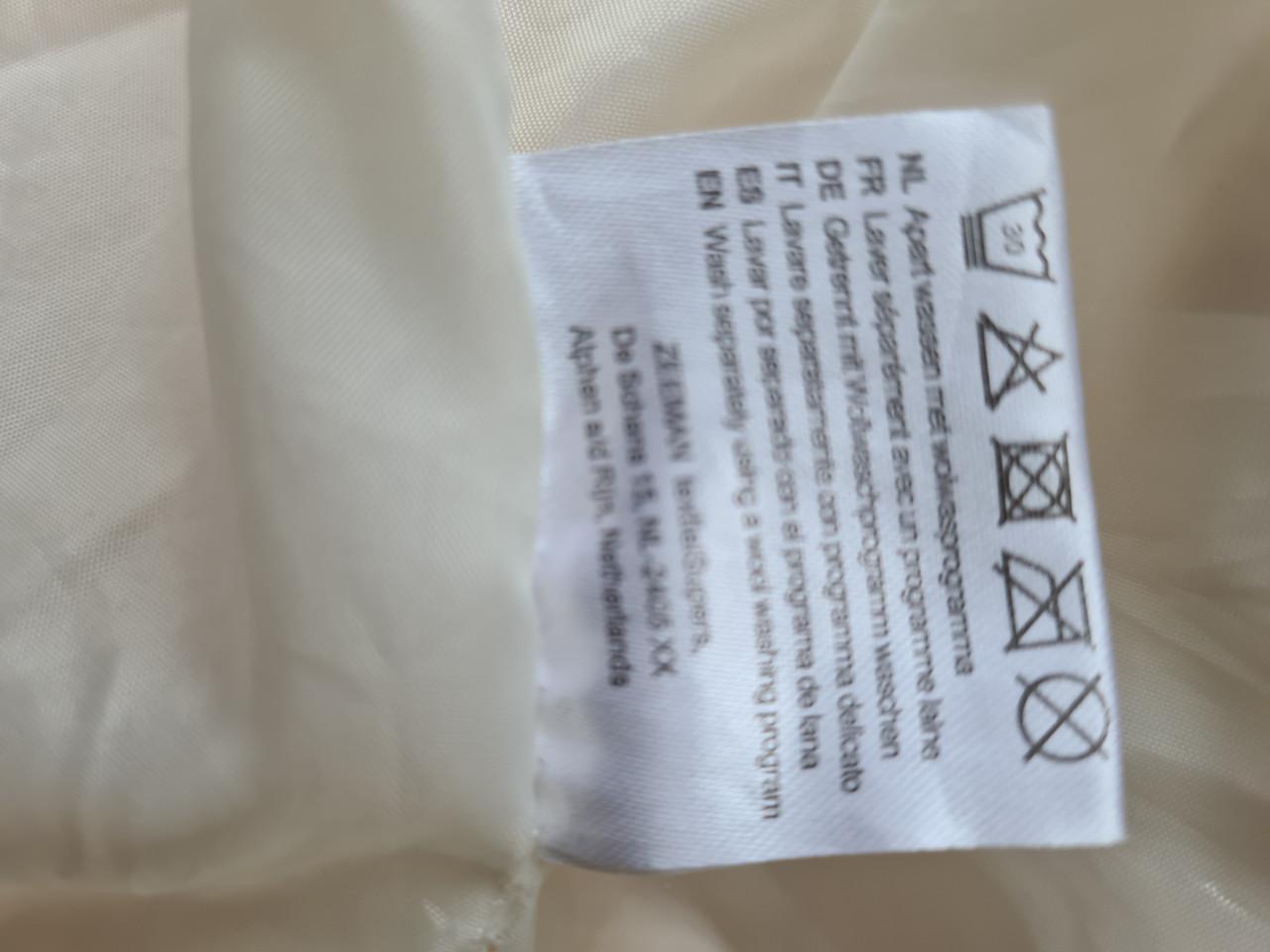 Fake fur ecru / beige bontjas Maat M