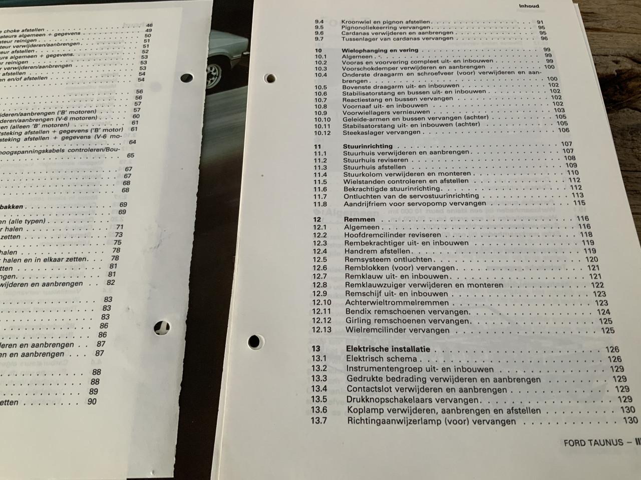Ford Taunus 162 pg. Handboek als nieuw