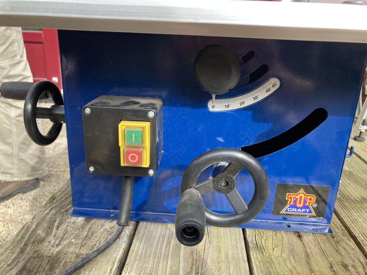 Cirkelzaag tafel Topcraft zgan