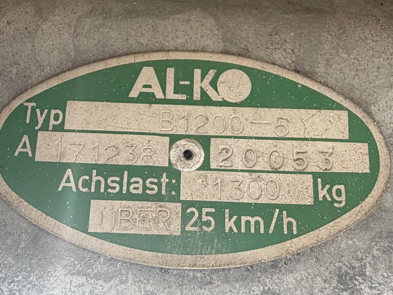 Alko B1200-5 geremde torsieas pad 1250