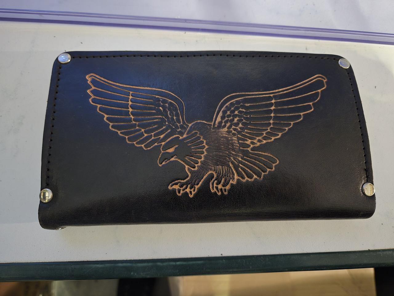 Biker Portemonnee Leer Adelaar