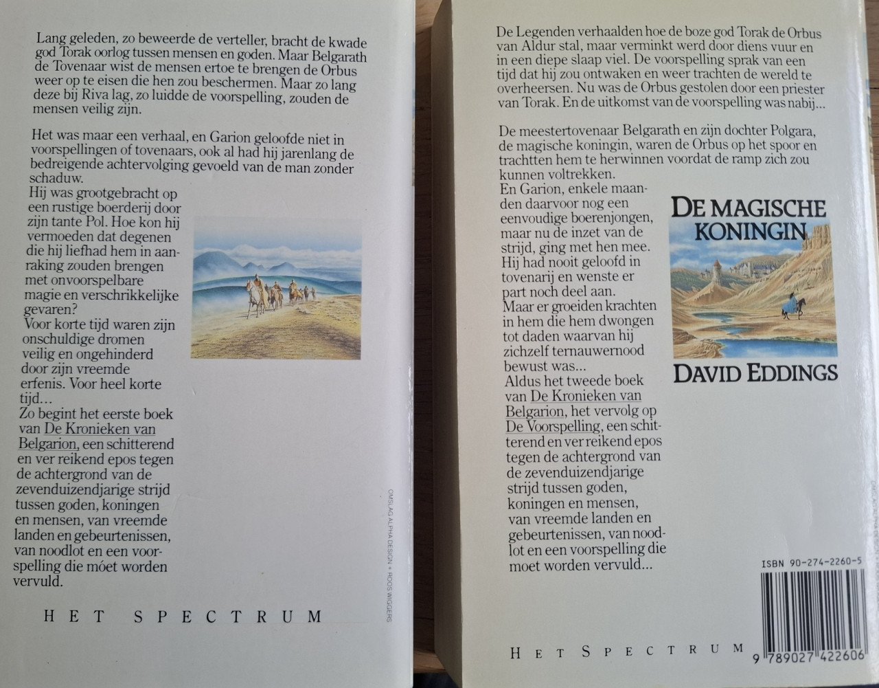 De Kronieken van Belgarion, complete serie 1 t/m 5. Door David Eddings