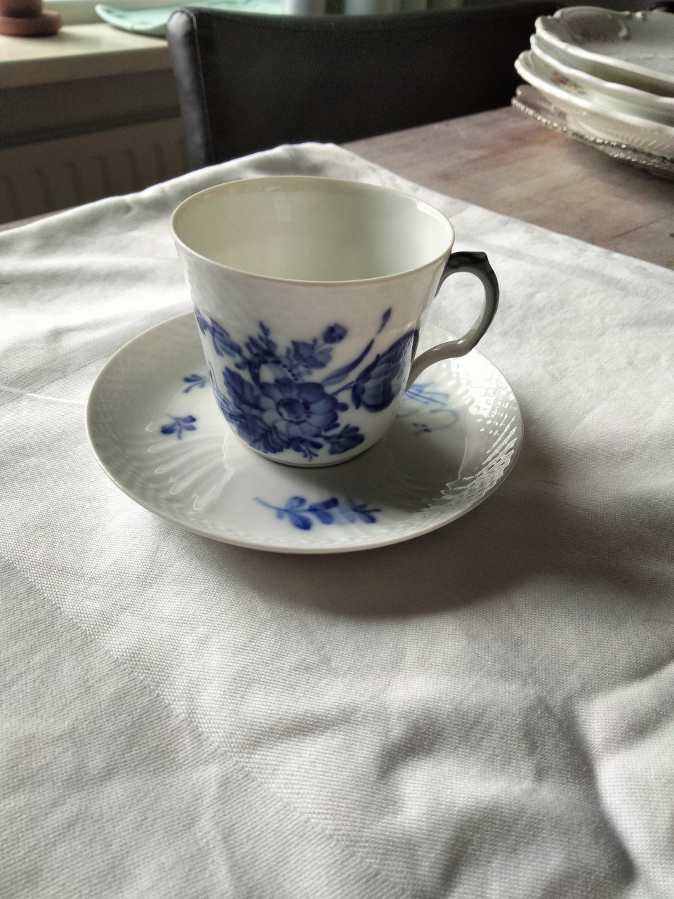 Delfts blauw kop en schotel