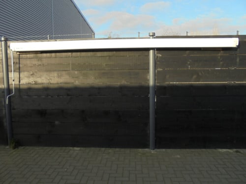 Camper + Caravan luifel breed 445 cm met een uitval van 260 cm hand bedient