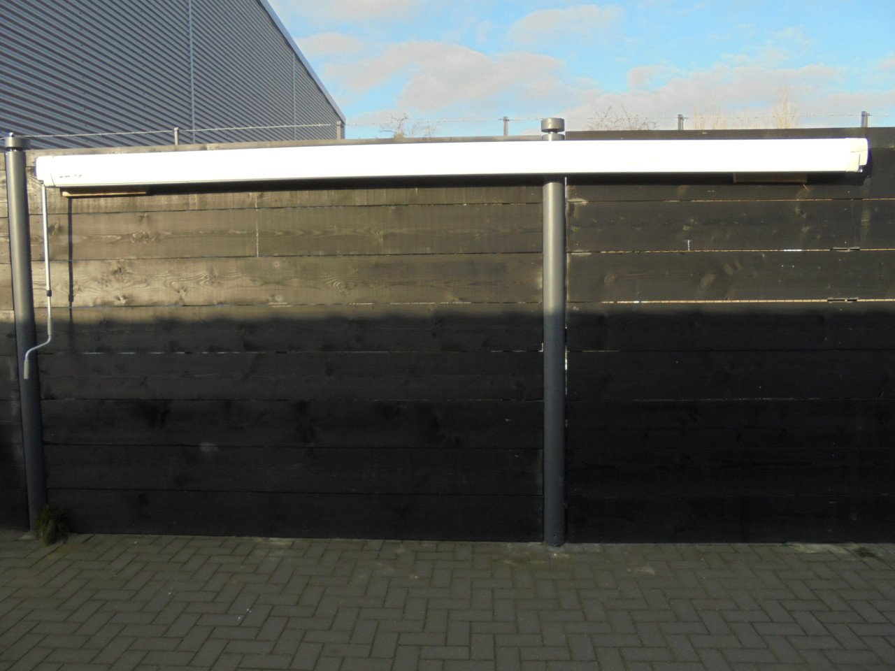 Camper + Caravan luifel breed 445 cm met een uitval van 260 cm hand bedient