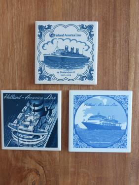 3 Tegeltjes Holland America Line
