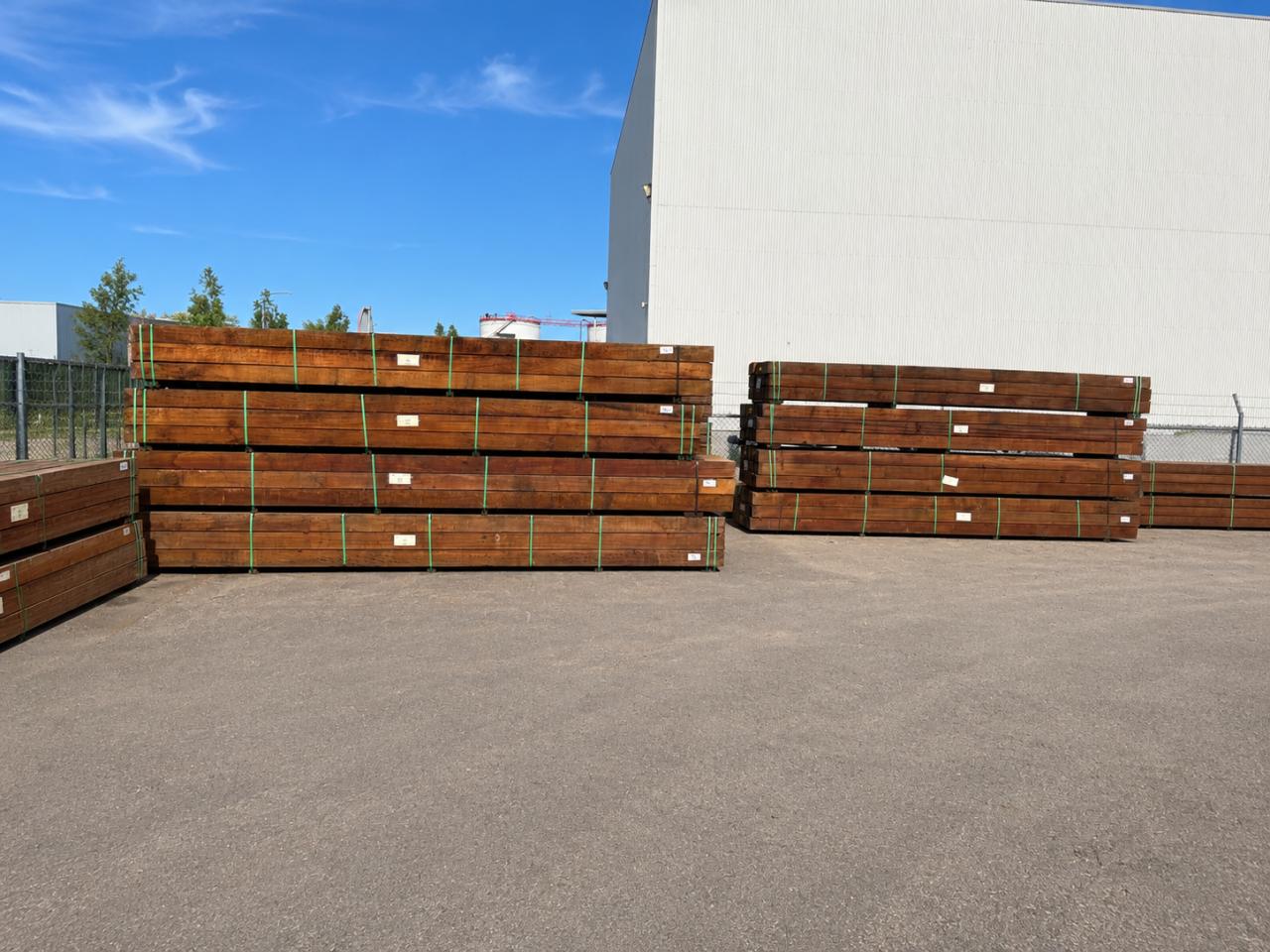 Ware hardhouten palen 200x200 mm | Tot 6 meter