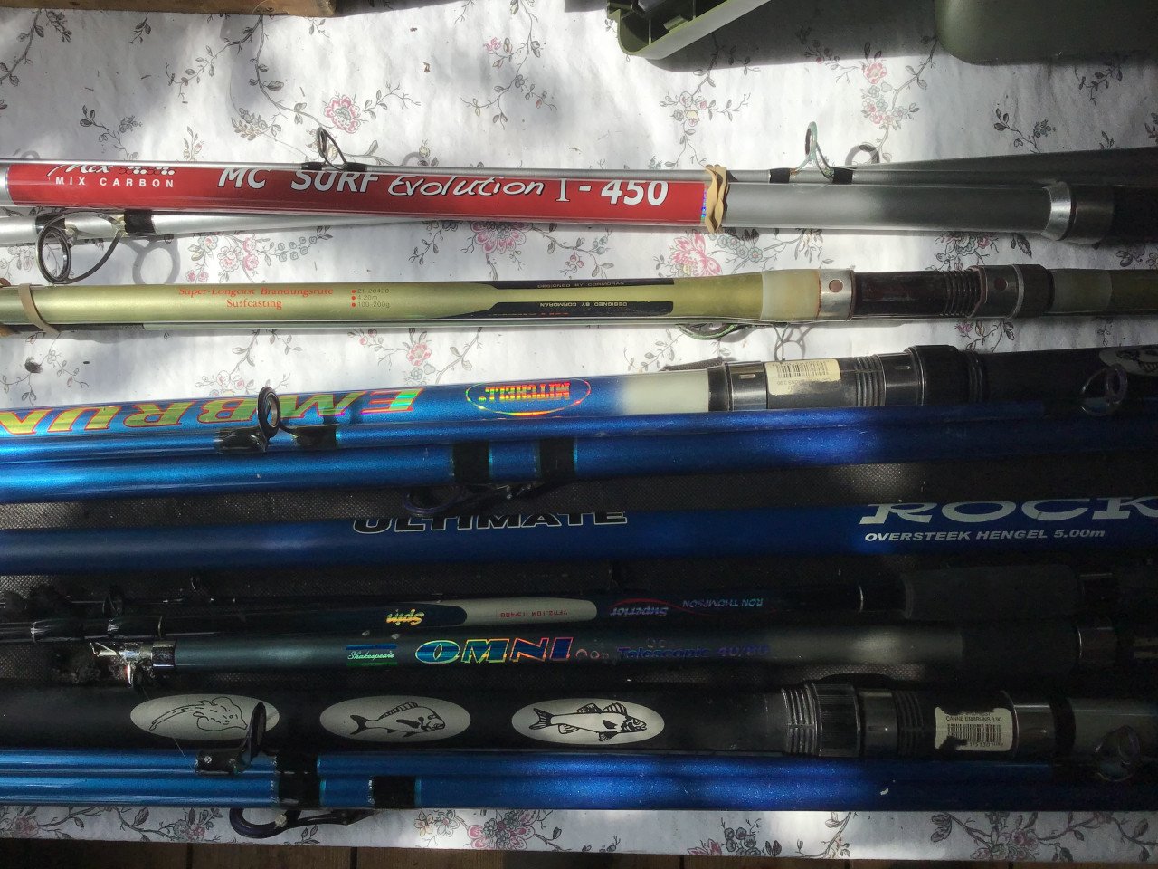 Diverse hengelsport materialen