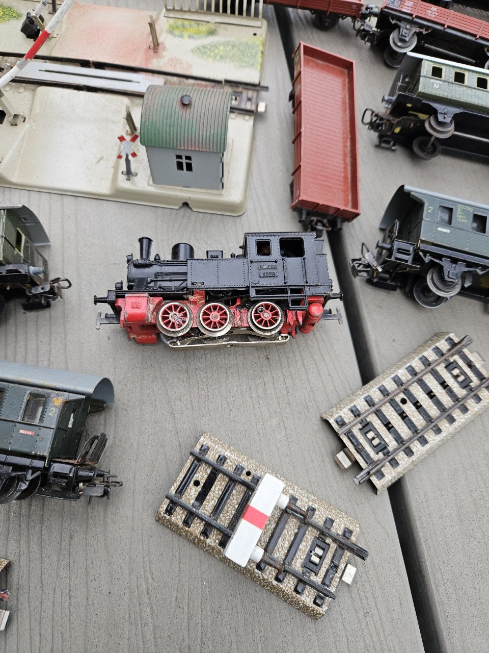 Grote doos vol Märklin treinset incl stoomlocomotief HO 3103...