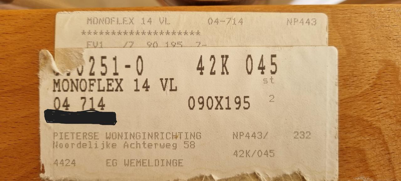 Houten latten/bed bodem