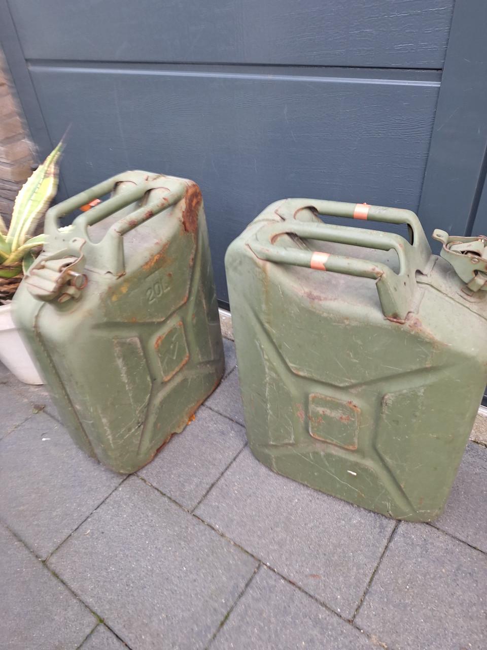 Jerrycan 2x 20 liter Metaal