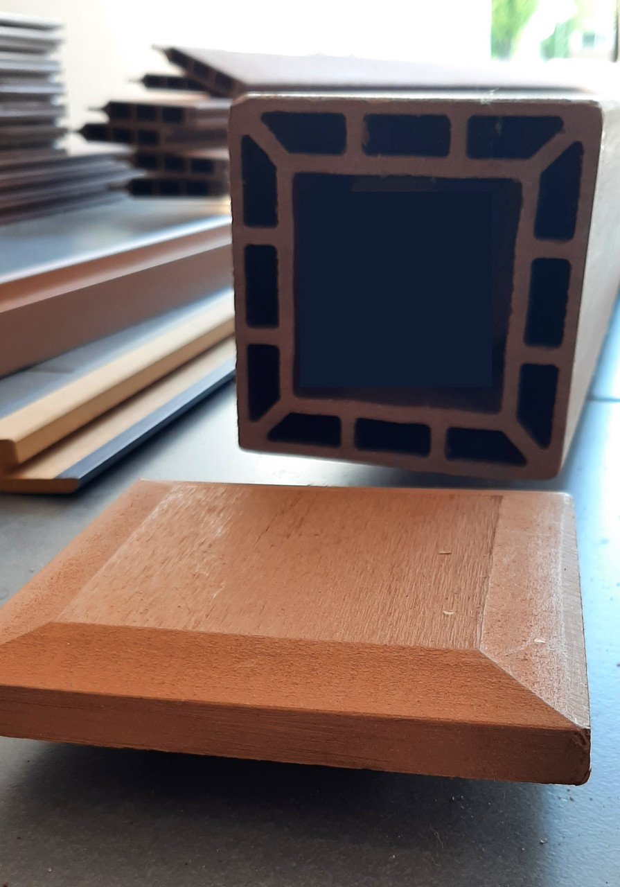 Houtcomposiet stapelplanken - Voor één schutting van 180x180 - NIEUW