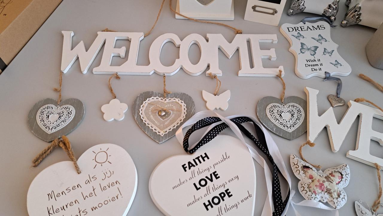 Witte decoratieartikelen