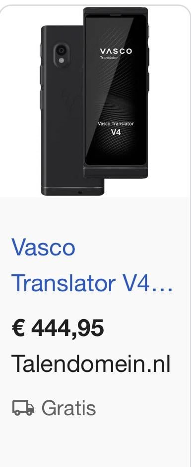 Vasco Translator V4 – zo goed als nieuw