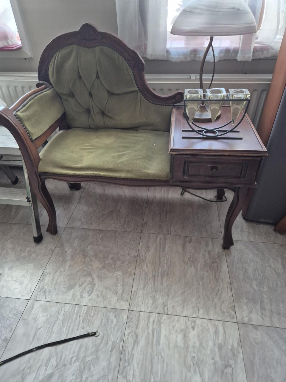 Antiek Telefoon bankje