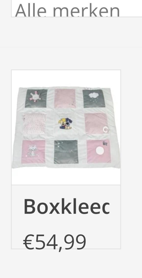 Woezel en Pip boxkleed 96 X 80 cm