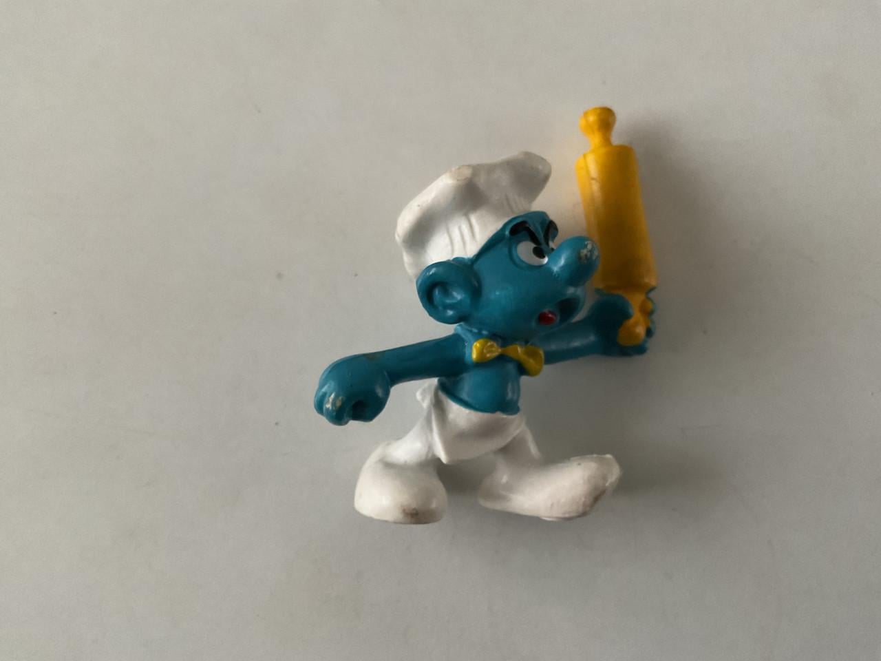 Smurfen. Peyo Schleich. Rubber. +/- 5 cm hoog.