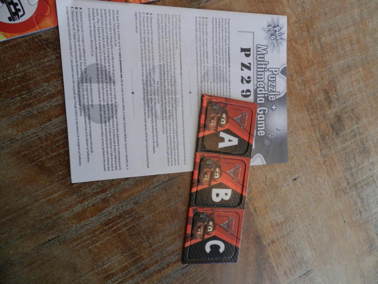 Cars Puzzel 104 stukjes + Multimedia