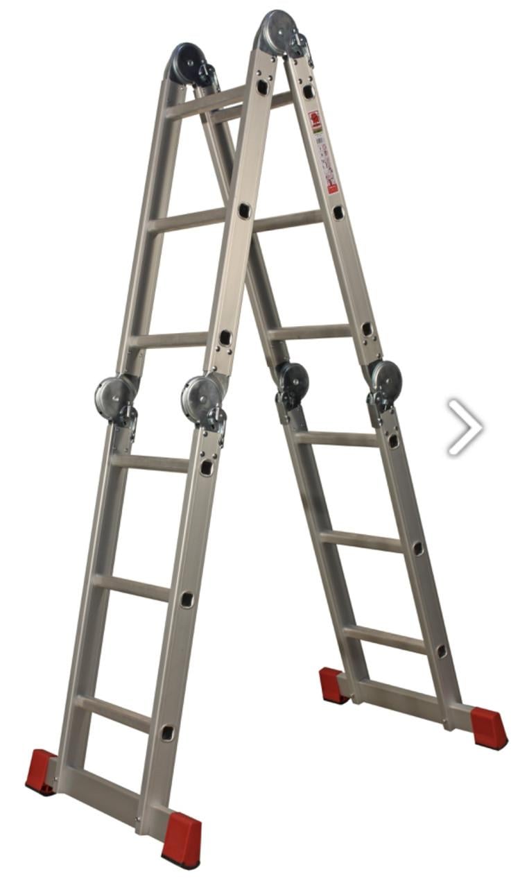 Vouwladder 4x3 sport met platform NIEUW
