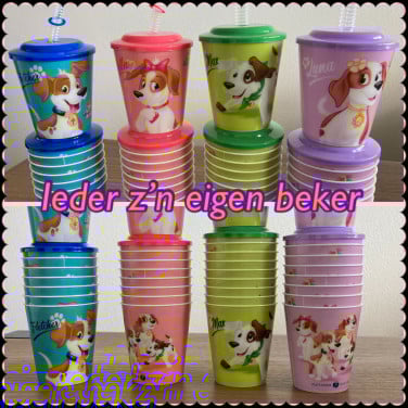 Leuke drinkbekers met rietje