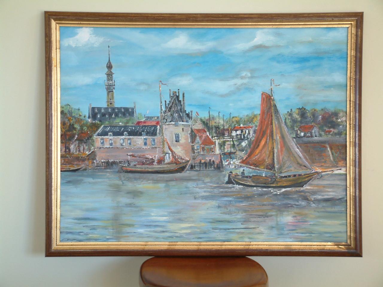 Haven -en oudere zeilers Visserij